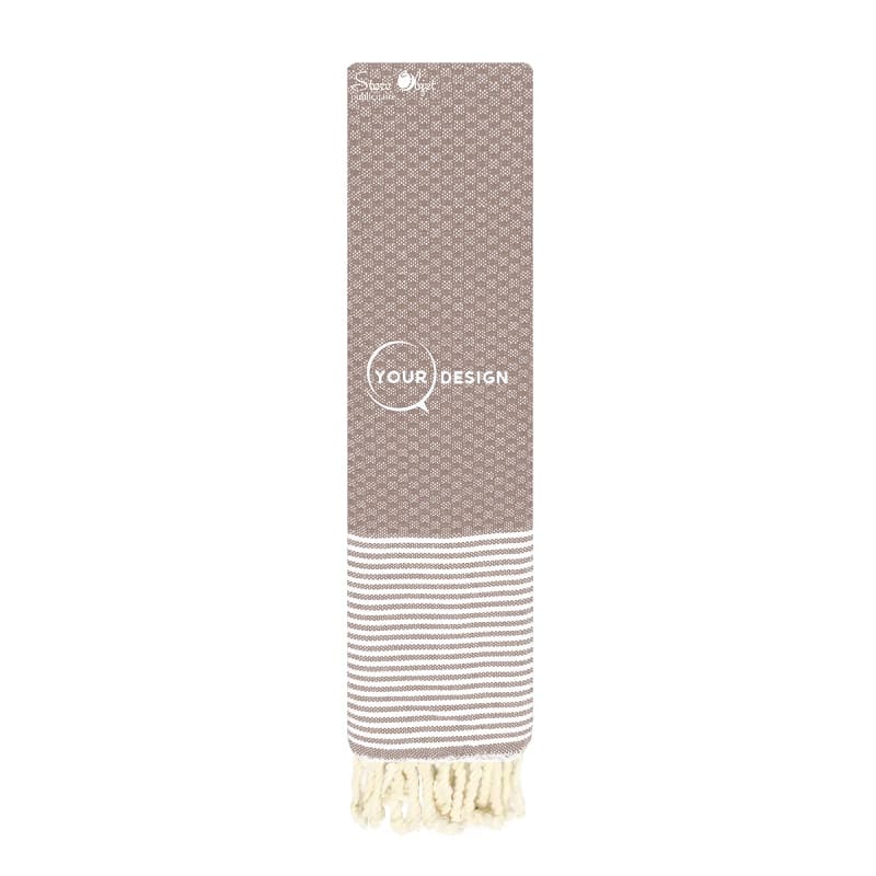 serviette-de-table-mini-fouta-nid-d-abeille-taupe-tunisie-store-objet-publicitaire