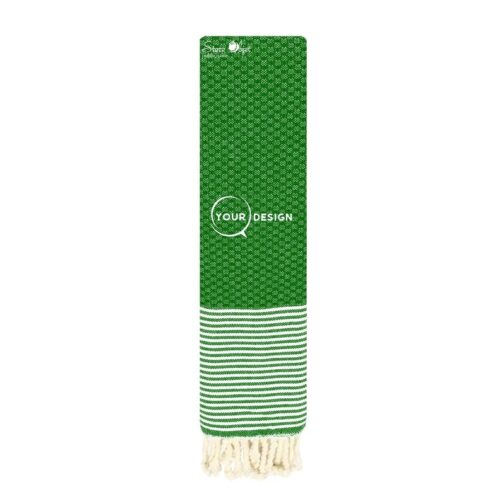 serviette-de-table-mini-fouta-nid-d-abeille-vert-fonce-tunisie-store-objet-publicitaire