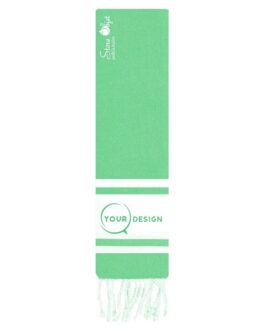 serviette de table mini fouta plate vert émeraude