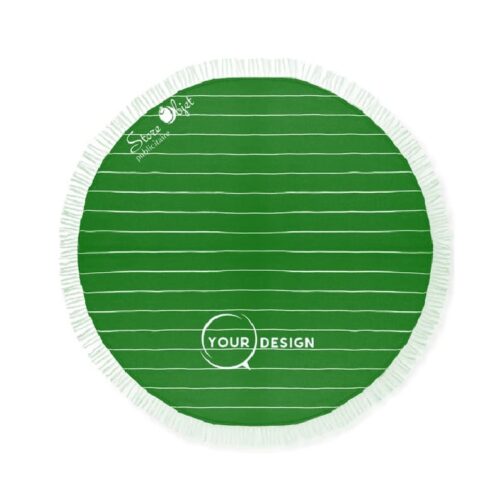 serviette-fouta-ronde-plate-vert-bouteille-tunisie-store-objet-publicitaire