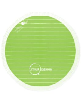 serviette-fouta-ronde-plate-vert-pomme-tunisie-store-objet-publicitaire