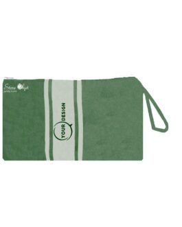 Trousse en fouta classique vert forêt