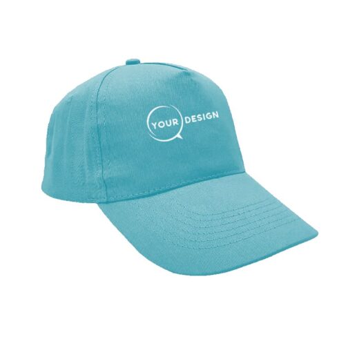 casquette-publicitaire-personnalisee-5-panneaux-bleu-ciel-tunisie-store-objet-publicitaire