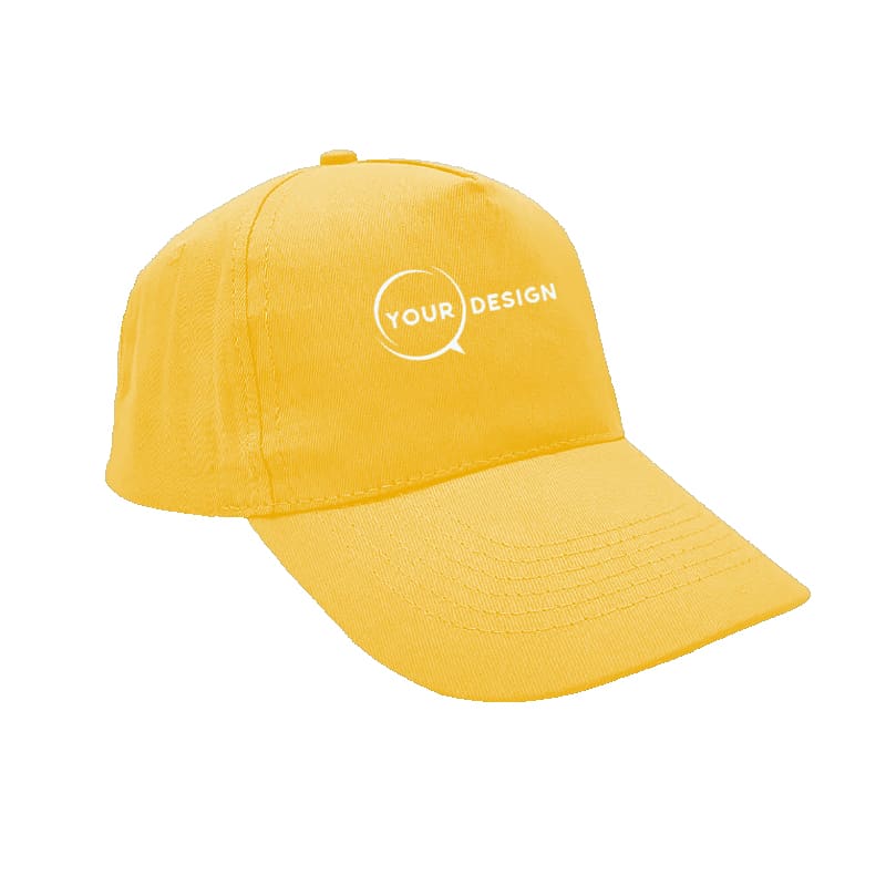 casquette-publicitaire-personnalisee-5-panneaux-jaune-tunisie-store-objet-publicitaire