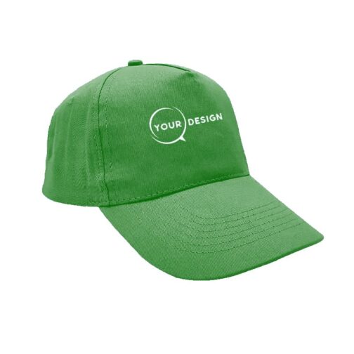 casquette-publicitaire-personnalisee-5-panneaux-vert-bouteille-tunisie-store-objet-publicitaire