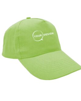 Casquette publicitaire personnalisée 5 panneaux vert clair