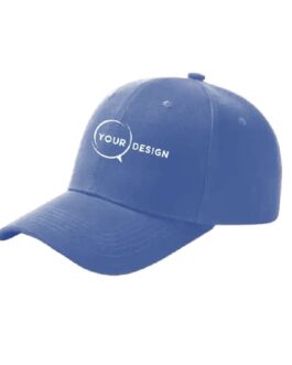 Casquette publicitaire personnalisée 6 panneaux bleu roi