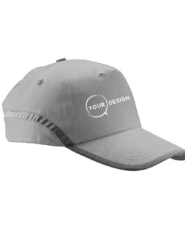 Casquette publicitaire gris noir personnalisable avec logo