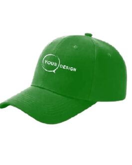 Casquette publicitaire personnalisée 6 panneaux vert