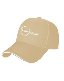 casquette-publicitaire-personnalisee-6-panneaux-visiere-sandwitch-beige-tunisie