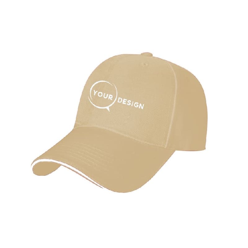 casquette-publicitaire-personnalisee-6-panneaux-visiere-sandwitch-beige-tunisie