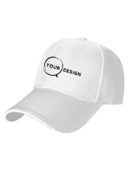 Casquette publicitaire blanc 6 panneaux personnalisable