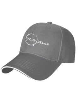 casquette-publicitaire-personnalisee-6-panneaux-visiere-sandwitch-gris-tunisie