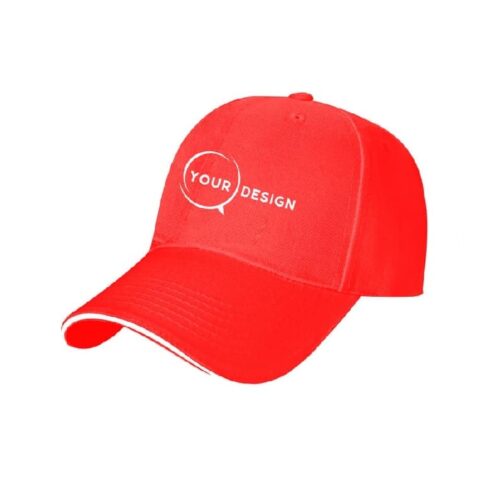 casquette-publicitaire-personnalisee-6-panneaux-visiere-sandwitch-rouge-tunisie