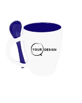 mug-ceramique-publicitaire-bleu-sublimable-avec-cuillere-tunisie-store-objet-publicitaire