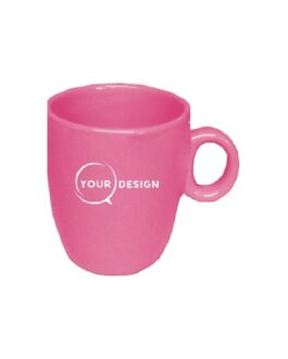 Mug céramique publicitaire rose