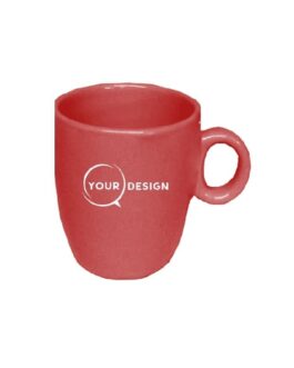 Mug céramique publicitaire rouge