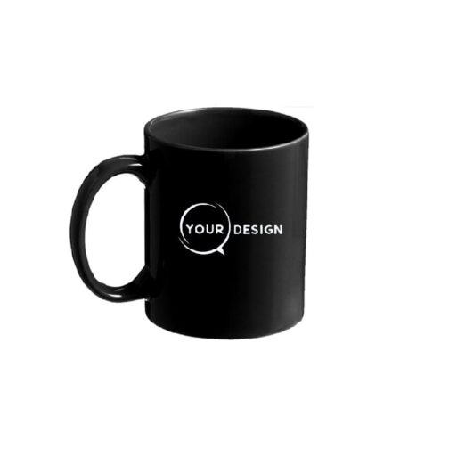 Mug céramique publicitaire sublimable noir Tunisie