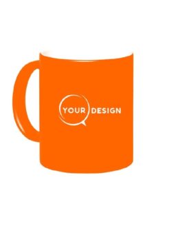 Mug céramique sublimable jaune intérieur blanc