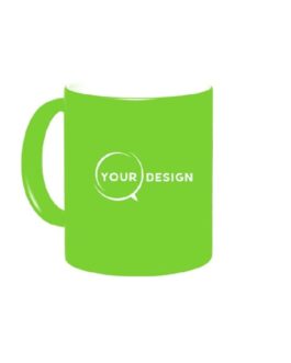 Mug céramique sublimable vert intérieur blanc