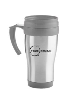 Mug isotherme publicitaire gris