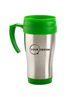 Mug isotherme publicitaire vert