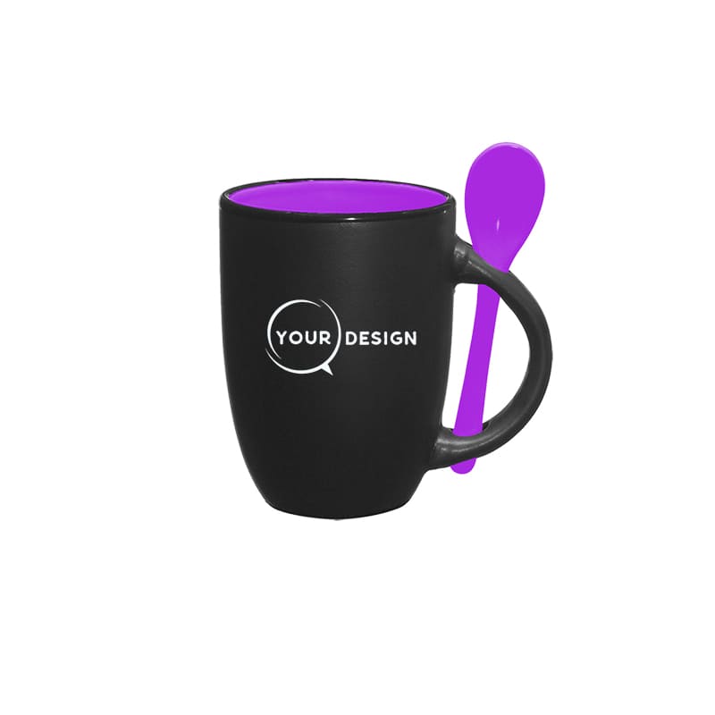 mug-noir-publicitaire-sublimable-interieur-cuillere-violet-tunisie-store-objet-publicitaire