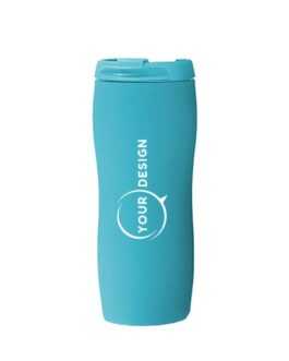 Mug isotherme personnalisé bleu ciel