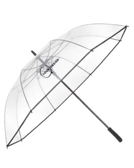 Parapluie transparent publicitaire