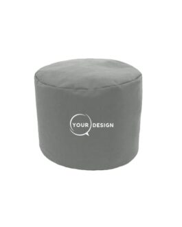 pouf-publicitaire-rond-gris-tunisie-store-objet-publicitaire