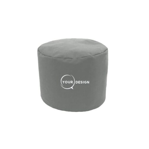 pouf-publicitaire-rond-gris-tunisie-store-objet-publicitaire