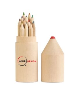 Set 6 ou 12 crayons couleurs personnalisables