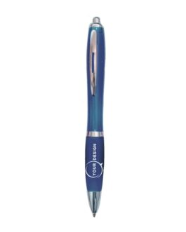 Stylo publicitaire plastique bleu