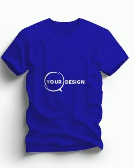 t-shirt-bleu-col-rond-publicitaire-personnalise-tunisie-store-objet-publicitaire.