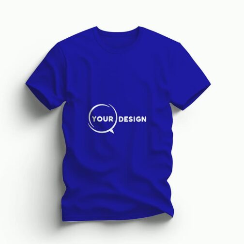 t-shirt-bleu-col-rond-publicitaire-personnalise-tunisie-store-objet-publicitaire.