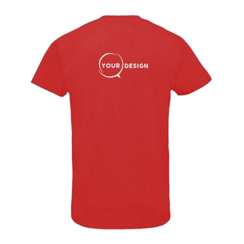 t-shirt-dos-rouge-col-v-publicitaire-personnalise-tunisie-store-objet-publicitaire