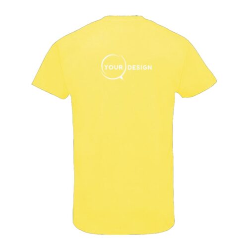 t-shirt-jaune-dos-col-v-publicitaire-personnalise-tunisie-store-objet-publicitaire