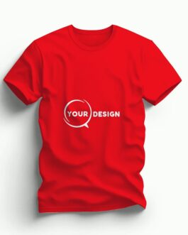 t-shirt-rouge-col-rond-publicitaire-personnalise-tunisie-store-objet-publicitaire-2