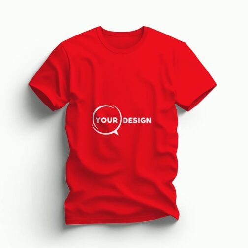 t-shirt-rouge-col-rond-publicitaire-personnalise-tunisie-store-objet-publicitaire-2