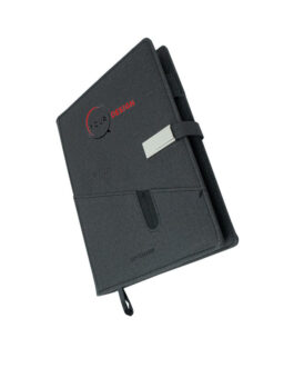 Coffret notebook, powerbank, charge sans fil, clé USB & stylo publicitaire