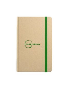 Notebook A5 papier recyclé bordure personnalisé
