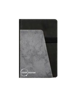 Notebook A5 texture marbre avec poche personnalisé