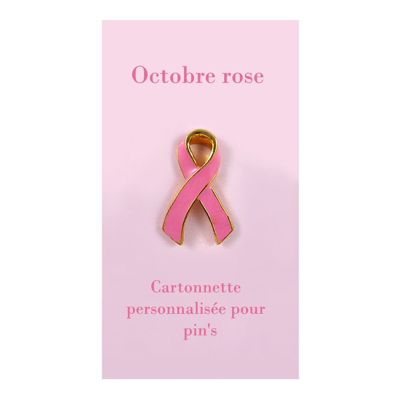 Pin's Ruban Rose - Broche Métal Pour Soutien Cancer Du Sein, Octobre Rose (lot De 20)