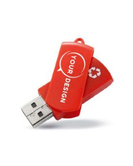 Clé USB plastique recyclé publicitaire