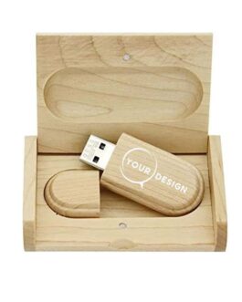 Coffret clé USB écologique en bois personnalisé
