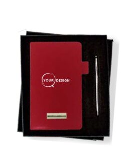 Coffret notebook personnalisé avec stylo publicitaire