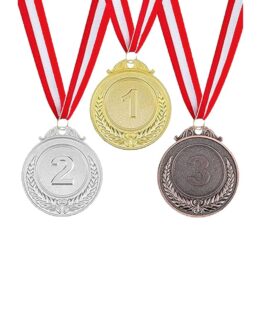 Médaille 1, 2 et 3 position personnalisée