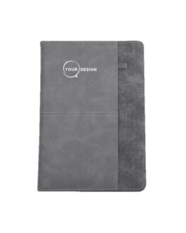 Notebook A5 marron en cuir personnalisé