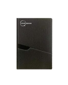 Notebook A5 personnalisé  en tissu avec poche