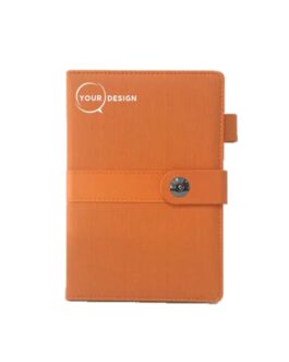 Notebook format A5 personnalisé orange